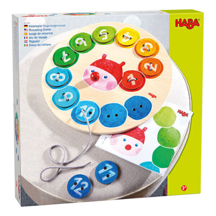 Avis Jeu de laçage Chenille arc-en-ciel HABA 1