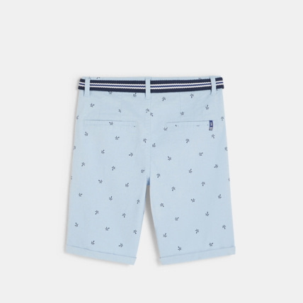 Avis Bermuda en toile + ceinture bleu garçon OKAIDI 5