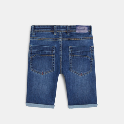Avis Bermuda slim en jean hyper stretch bleu garçon OKAIDI 6
