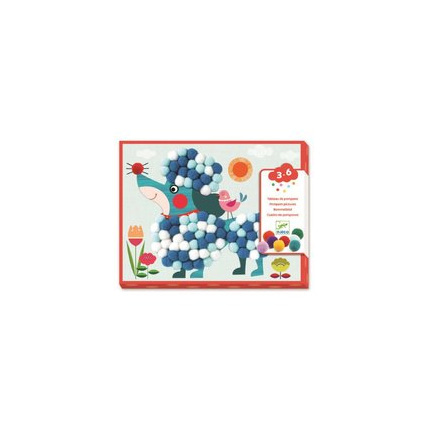 Avis Coffret créatif Tableau de pompons - Des chiens à caresser DJECO 1