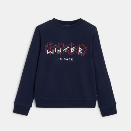Avis Sweat-shirt d'hiver bleu garçon OKAIDI 1