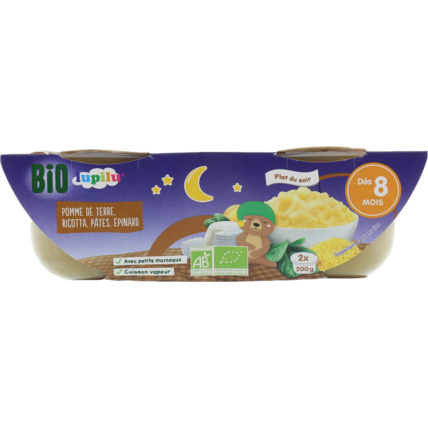 Avis Coupelles 8 mois Bio - Pomme de terre, ricotta, pâtes, épinard lupilu® 2