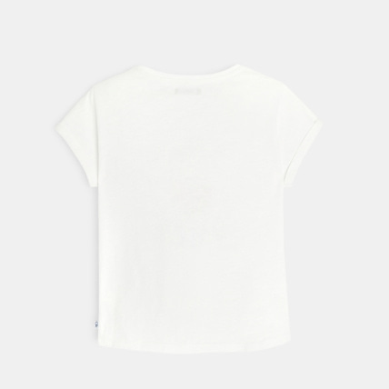 Avis T-shirt à motif et message bleu fille OKAIDI 4