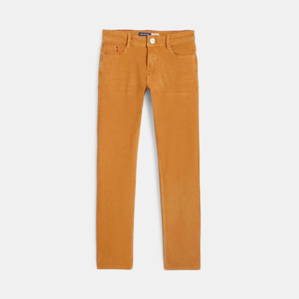 Avis Pantalon slim bi-strech marron garçon OKAIDI 2