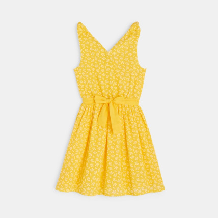 Avis Robe imprimée jaune fille OKAIDI 2