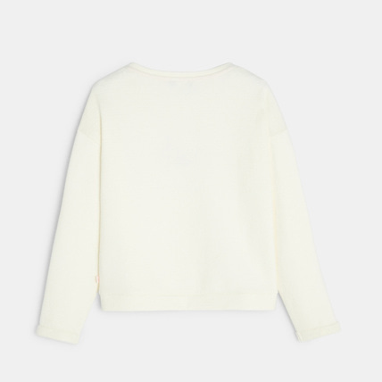 Avis Sweat à message beige fille OKAIDI 3