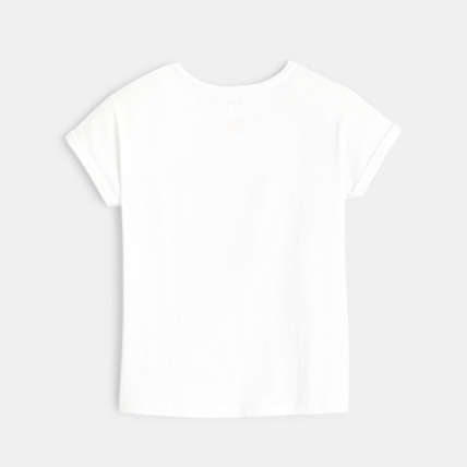 Avis T-shirt à message Surfrider blanc fille OKAIDI 4