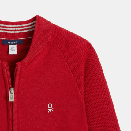 Avis Gilet zippé rouge garçon OKAIDI 2