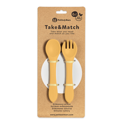 Avis Set de Couverts en Silicone TAKE&MATCH 6m+ Petite&Mars 3