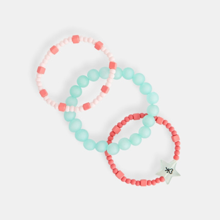 Avis Bracelets de perles (lot de 3) rose fille OKAIDI 1