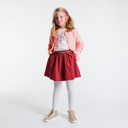 Avis Cardigan tricot côtelé à sequins rose fille OKAIDI 1