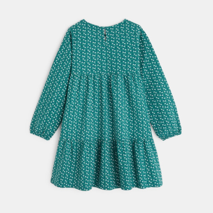 Avis Robe évasée imprimée verte fille OKAIDI 3