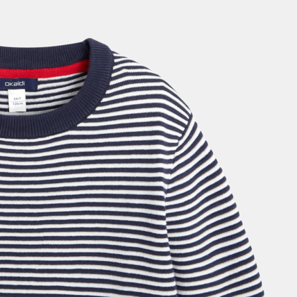 Avis Pull marin rayé bleu garçon OKAIDI 2