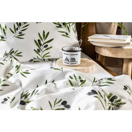 Avis Housse de couette en satin de coton - Olives Mon Lit Cabane 7