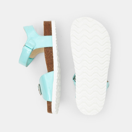 Avis Sandales confort vernies turquoise fille OKAIDI 3