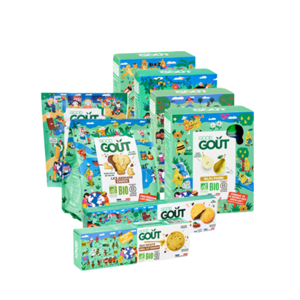 Avis Mon pack Goûter Kidz Bio pour enfant dès 3 ans - Gourdes et Biscuits Bio Good Goût 1