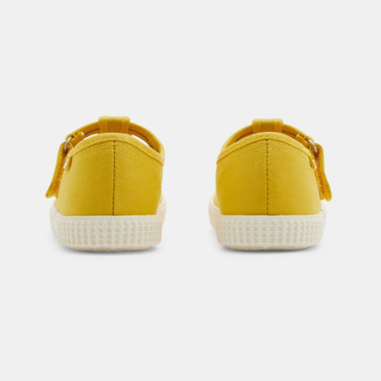 Avis Ballerines toile forme salomé jaunes fille OKAIDI 5