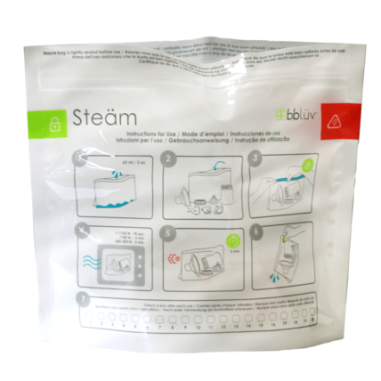 Avis Sachets de stérilisation réutilisables - Stëam Bblüv 2