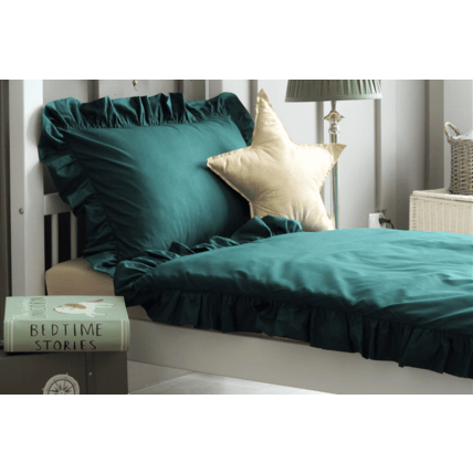 Avis Housse de couette Vert Foncé à Volants Mon Lit Cabane 2