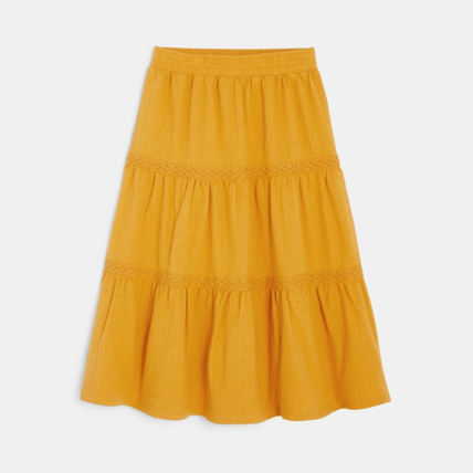 Avis Jupe longue jaune fille OKAIDI 1