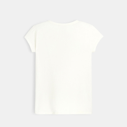 Avis T-shirt stretch à fleurs blanc fille OKAIDI 3