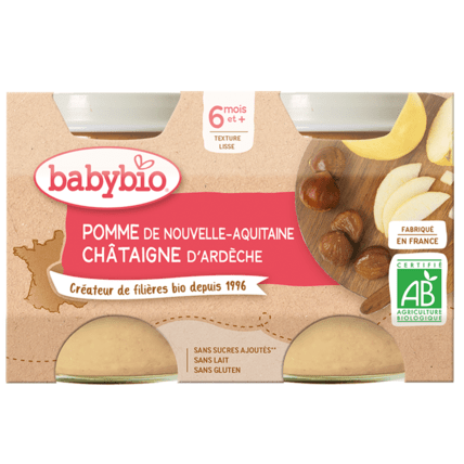 Avis Pomme d'Aquitaine Châtaigne d'Ardèche Babybio 1