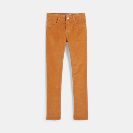 Avis Pantalon skinny en velours stretch beige garçon OKAIDI 2