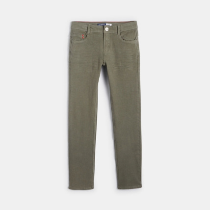 Avis Pantalon slim bi-stretch vert garçon OKAIDI 2