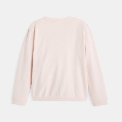 Avis Sweat molleton broderie coeur rose fille OKAIDI 4
