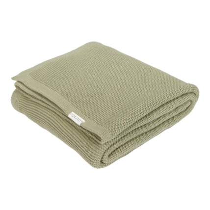 Avis Couverture lit bébé tricotée Pure Olive LITTLE DUTCH 1