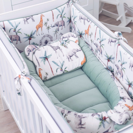 Avis Cocon nid bébé matelassé réducteur de lit, Safari Sevira Kids 2