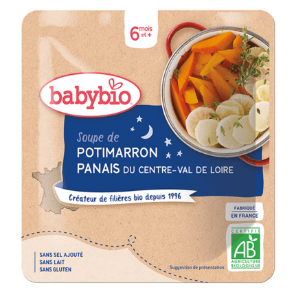 Avis Soupe de Potimarron Panais du Centre-Val de Loire Babybio 1