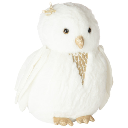 Avis Peluche forme Chouette en sherpa - Hiver magique Prémaman 1