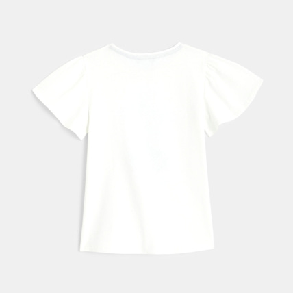 Avis T-shirt à manches papillon blanc fille OKAIDI 3