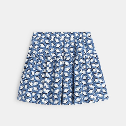 Avis Jupe patineuse en velours imprimé bleue fille OKAIDI 4