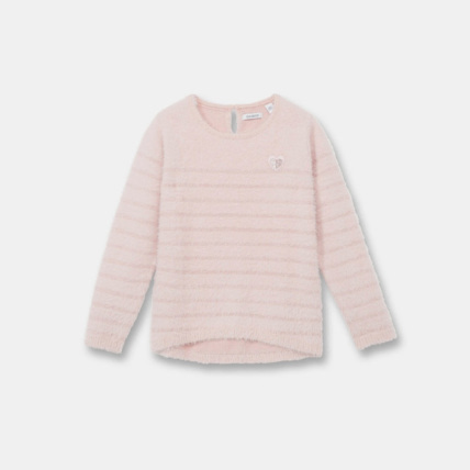 Avis Pull moelleux rose fille OKAIDI 1