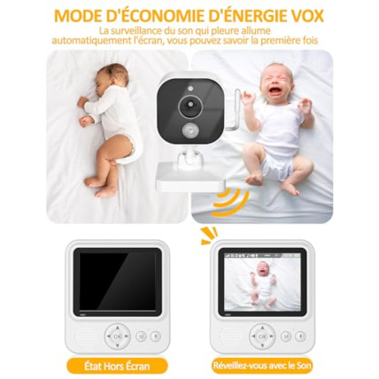 Avis Babyphone vidéo 2.8 pouces OBVHNUA 7