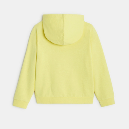 Avis Sweat-shirt à capuche uni "enjoy summer" jaune fille OKAIDI 3