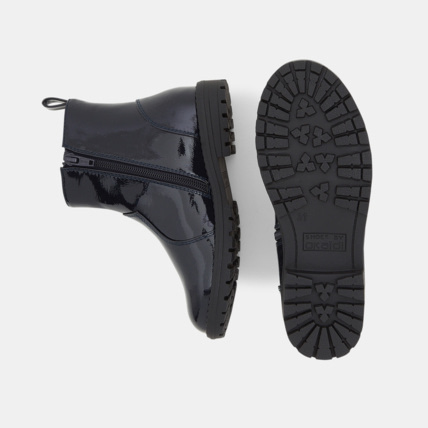 Avis Boots Chelsea vernies bleues fille OKAIDI 3