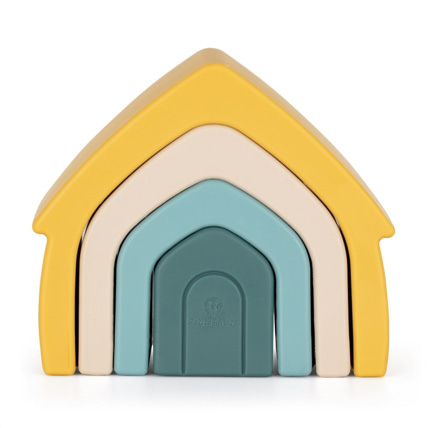 Avis Jouet Empilable en Silicone House 12m+ Petite&Mars 1