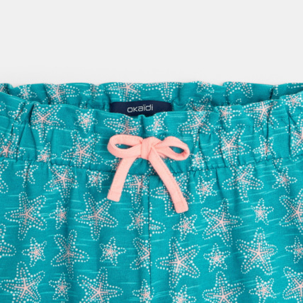 Avis Short imprimé en jersey de coton vert fille OKAIDI 3