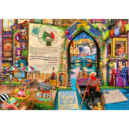 Avis Puzzle Life is an Open Book Venice BLUEBIRD PUZZLE 1