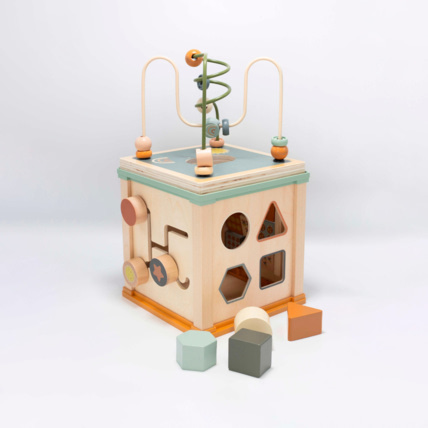 Avis Cube d'activité en bois FSC® - 5 en 1 Trois Kilos Sept 5