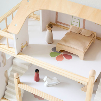 Avis Grande maison de poupées en bois Blanche Petite Amélie 8