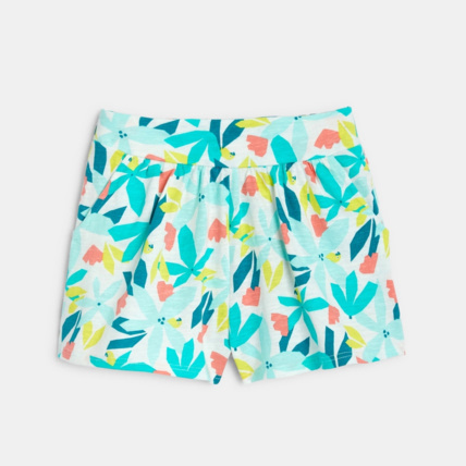 Avis Short en jersey imprimé bleu fille OKAIDI 1