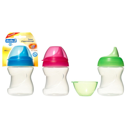 Avis Tasse d'apprentissage (6-12 mois) avec bec souple (190 ml) DODIE 1
