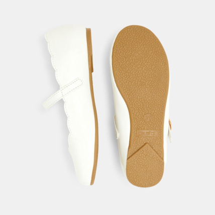 Avis Ballerines métallisées à bride blanches fille OKAIDI 4