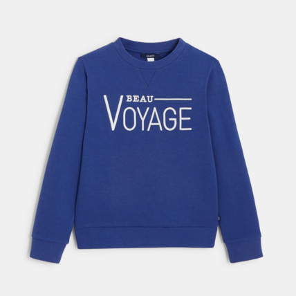 Avis Sweat-shirt "beau voyage" bleu garçon OKAIDI 2