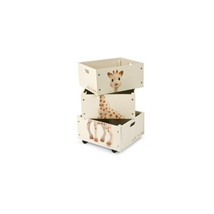 Avis Set de 3 caisses empilables Sophie la Girafe JANOD 1