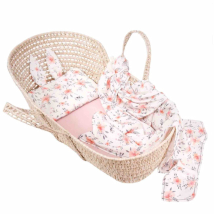 Avis Maxi lange couverture  à pompons en bambou, Corail Sevira Kids 2